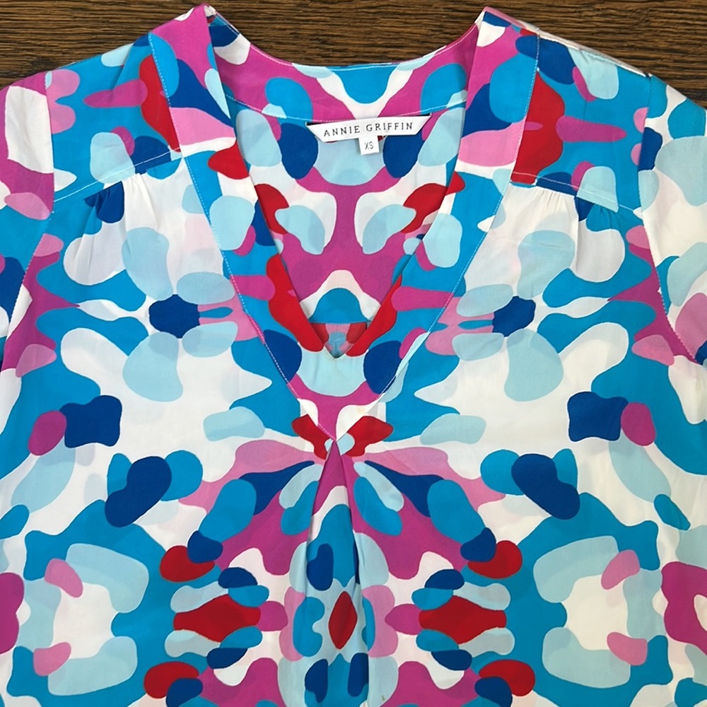 Annie Griffin Silk Top Size X-Small View 2